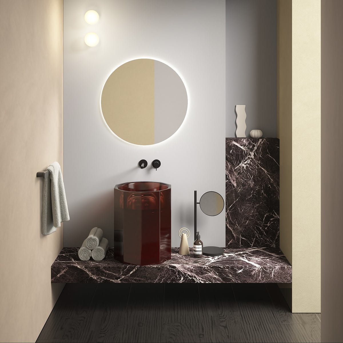 Vitreo – lavabo freestanding - Sag 80 - Antonio Lupi - Lavabo