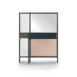Threshold Mobile Mirror - High Version with Green Lacquered Drawer