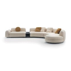 Tokio Modulo con ripiano 106x32 - Versione con top in Travertino romano - Sag 80 - Arflex -