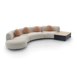Tokio Modulo con ripiano 106x32 - Versione con top in Travertino romano - Sag 80 - Arflex -
